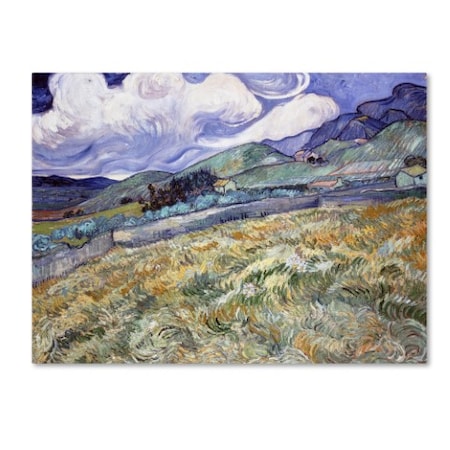 Van Gogh 'Landscape From Saintremy' Canvas Art,18x24